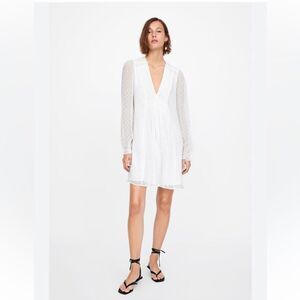 Zara Dot Chiffon Dress